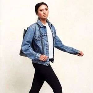 NWT🔥REFORMATION🔥Dark wash jean jacket size Large